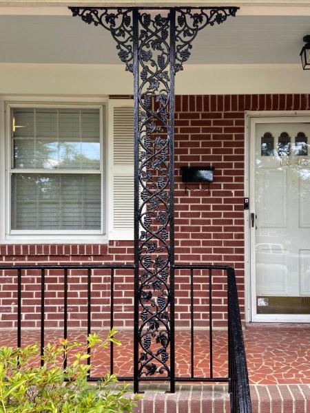 Intricate wrought iron design