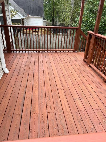 Deck  after - restored and protected