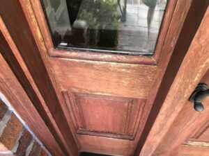 staining your front door