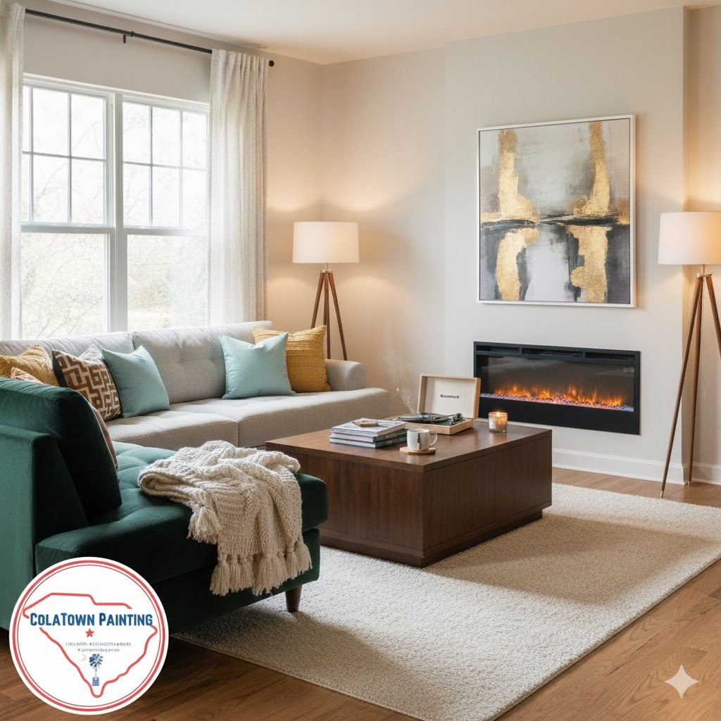 Winter white interior paint by ColaTown Painting Lexington SC